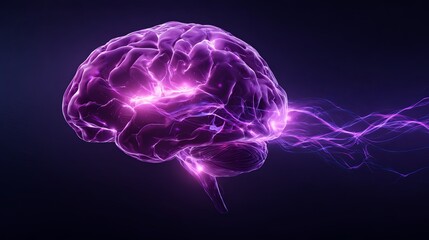 Brain with Electrical Discharges