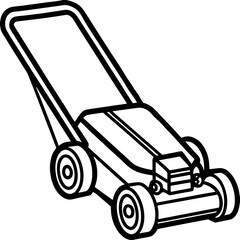 Mower Trail Pattern Outline Vector