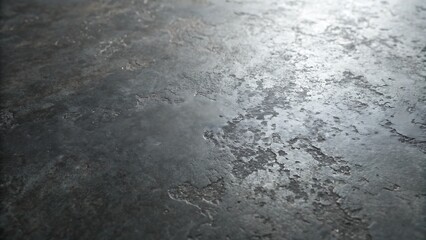 Close-up of dark textured surface with soft lighting reflections