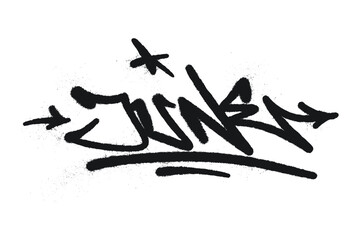 June Graffiti Art Abstract Junk Style Typography Design