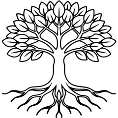 Obraz premium Rooted Beauty Outline