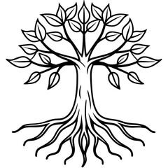 Obraz premium Rooted Beauty Outline