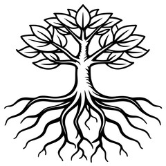 Obraz premium Rooted Beauty Outline