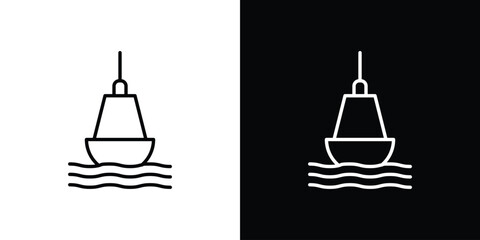 Buoy icon in black. flat graphic vector icon © Vince