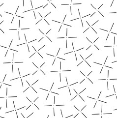 Line art in the form of radiant objects with dots.
