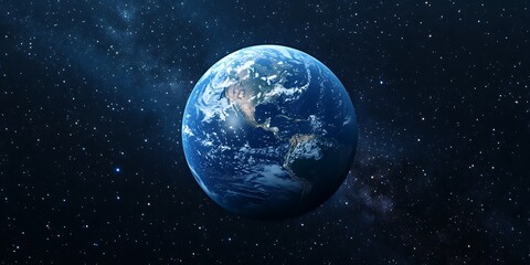 Obraz premium Stunning Planet Earth A Celestial View from Space
