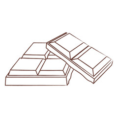Chocolate Outline Drawn