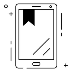 phone icon, simple design, vector illustration