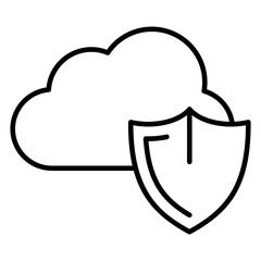 Security icon, simple design, vector illustration