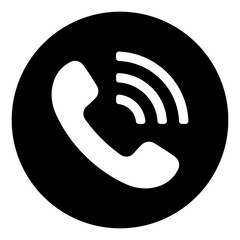 phone icon, simple design, vector illustration