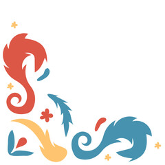 Leaf Ornate Vintage Corner