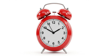 Classic Red Alarm Clock Time Management, Productivity, and Punctuality