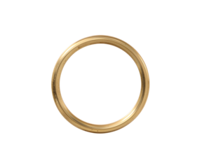 Acrobatic Ring Suspended in the Air on Plain White, Symbolizing Agility, Balance, and the Pursuit of Perfection