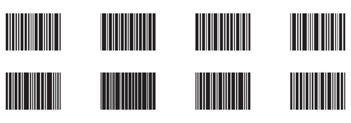 Barcode isolated on white background, Simple fake bar code, barcode scratched vector illustration , barcode icon for selling, Product Barcode, Trendy bar code for web icon