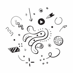  Abstract Doodle Art Pattern