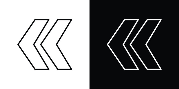Chevrons icon in black. flat graphic vector icon