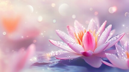 Fototapeta premium pink lotus flower