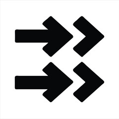 Obraz premium Arrows indicating direction, exchange, and forward movement