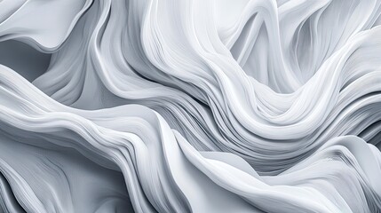 Obraz premium Abstract swirls of light gray, flowing shapes