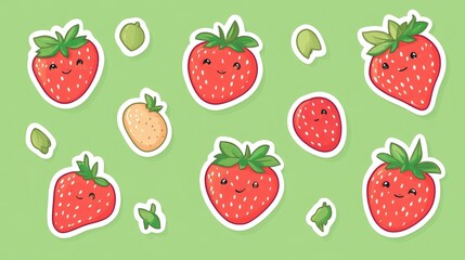 strawberry seamless pattern