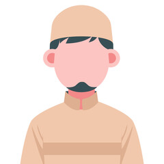 Islamic Character Faceless Illustration