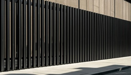 Modern Vertical Fence – Minimal Architectural Background