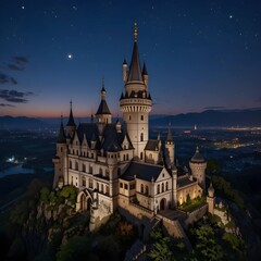 Fototapeta premium beautiful castle, AI Generated