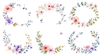 colorful floral border