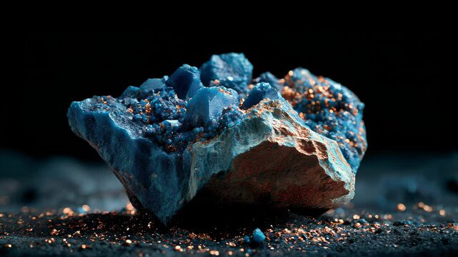 Rare Earth Elements Close-Up &ndash; Macro Video of Raw Metal and Mineral Ores