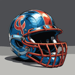 Fototapeta premium realistic and natural vector baseball helmet image