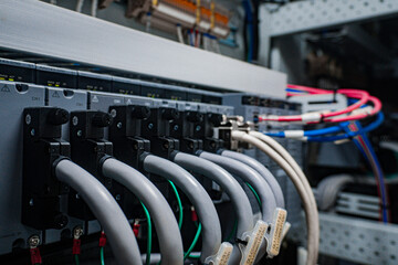 Bunch of wires are connected to a box