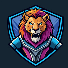 design logo illustration  icon vector mascot lion