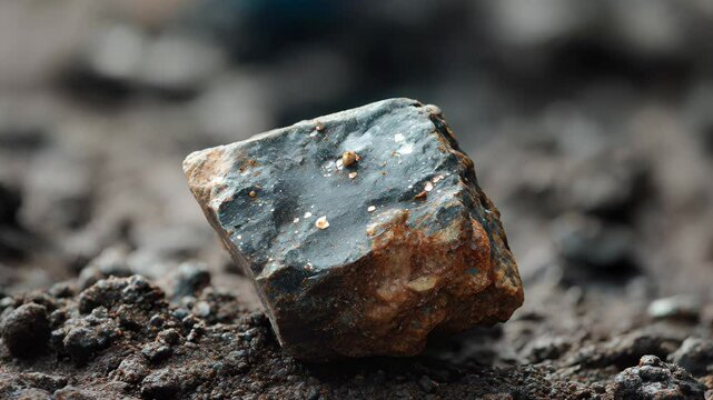 Rare Earth Elements Close-Up &ndash; Macro Video of Raw Metal and Mineral Ores