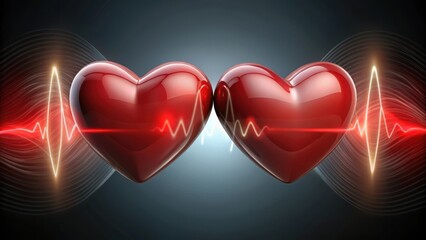 Two hearts beating in sync