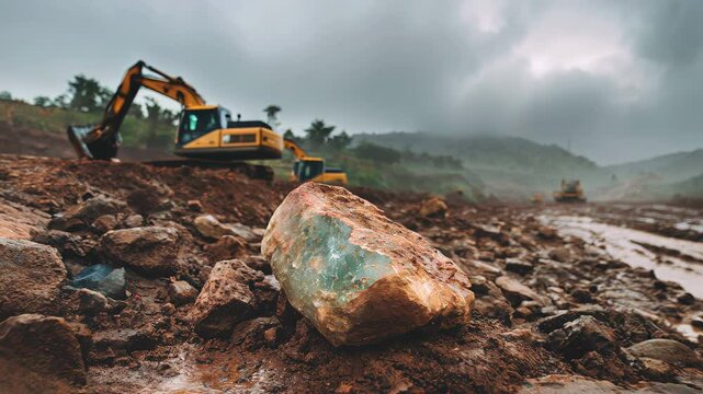 Rare Earth Elements Close-Up &ndash; Macro Video of Raw Metal and Mineral Ores
