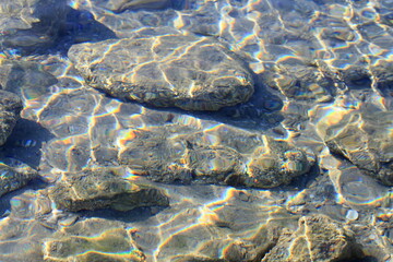 stones in water