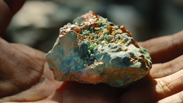 Rare Earth Elements Close-Up &ndash; Macro Video of Raw Metal and Mineral Ores