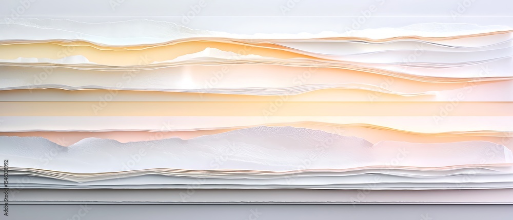 Poster abstract layers of textured paper with soft lighting and subtle color variations for creative backgr