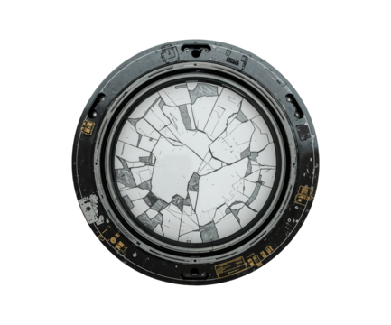 Shattered Orbital Capsule Window Panel, A Stark Reminder of the Fragility of Space Exploration Infrastructure