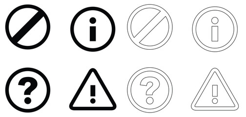 set of vector icons of numbers