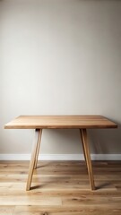Simple Wooden Table Top with Empty Space
