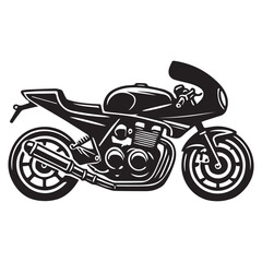 Obraz premium Cool Motorcycle Clipart with Modern Sport Bike Design for Sublimation
