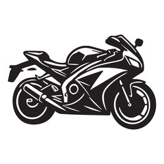 Fototapeta premium High Resolution Sport Bike Silhouette Clipart for DIY and Merch
