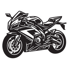 Obraz premium Bold Sport Bike Illustration for Custom Sublimation and Print Design