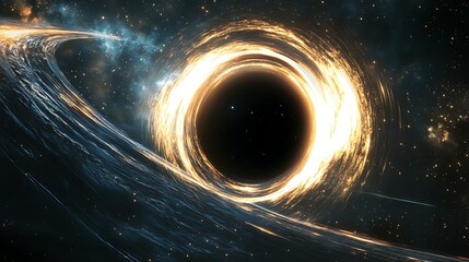 Cosmic Black Hole with Warped Light