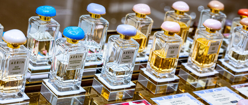 Display of  Aerin perfume collection by Estee Lauder
