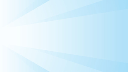 Light blue abstract banner background vector with blue and white gradient colors, triangle geometric shapes, and copy space