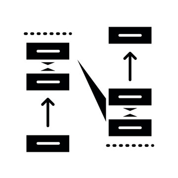 Transformer black flat icon for digital and print projects.