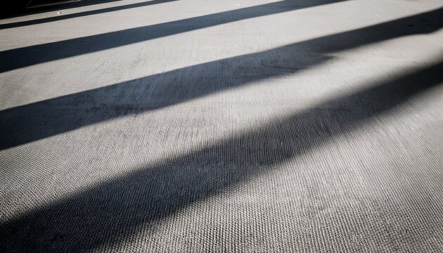 abstract parallel shadows cast on a textured gray and white surface