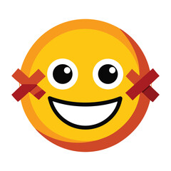 Smiley face with tape